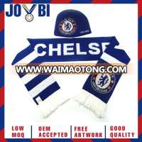 acrylic knit pattern sport scarf football team soccer fan scarf