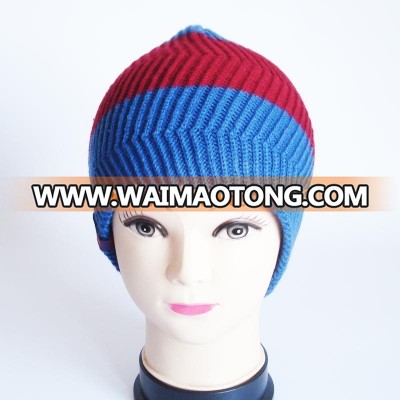 China suppliers wholesale customized low price acrylic wool blend beanie knitted wool hat