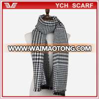 Low price winter tartan plaid men & women scarf pashmina